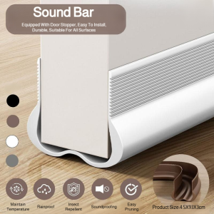 【In Stock】Double C Curved Door Bottom Door Gap Sound Insulation Seal Strip/ Dust And Insect Proof Bottom Gap Seal/Sliding Door Windshield