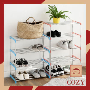[Freeship Max] Kệ để giày dép 4 tầng kệ giày khung INOX chắc chắn Kệ giày lắp ghép Cozy Style phong cách hiện đại