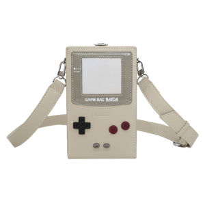 2025 mới-Túi xách cho phụ nữ bảng điều khiển trò chơi hình dạng túi đựng tài liệu Chất liệu Da PU Dây đeo điều chỉnh được ví nhỏ Túi hobo cho du lịch làm việc