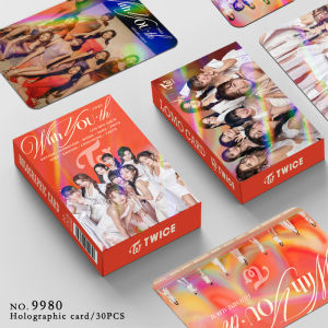 TWICE Small Card Korean Kpop Fashion Ins Trend Fb Pop Small Card  Star Cards Collectible Cards Album Cards Support Card Laser Card Lomo Card Flashcards in A Box 30 Small Cards A Gift for A Friend