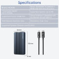 Acasis Thunderbolt 4 M.2 NVMe Enclosure w/ Active Cooling - 40Gbps, 8TB, JHL7440 Chip, macOS/Windows Plug & Play. 