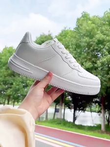 [Free Shipping] WomenS White Sneakers 2026 Spring/Summer New Collection Versatile MenS Shoes Thick-Soled White Sneakers Fashionable And Casual Athletic Shoes
