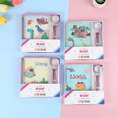 SG Stock Children Cartoon Notebook Set Unicorn/Ice Cream/Dinosaur/Bunny/Bear Kids Cute Goodie Bag Birthday Gift