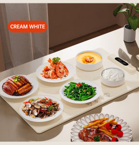 Foldable Warm Vegetable Board Portable Food Insulation Heating Pad for Warm Milk Dishes Tea