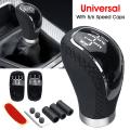 Universal Manual Transmission Car Gear Stick Shift Knob Shifter + 5/6 Speed 3 Caps. 