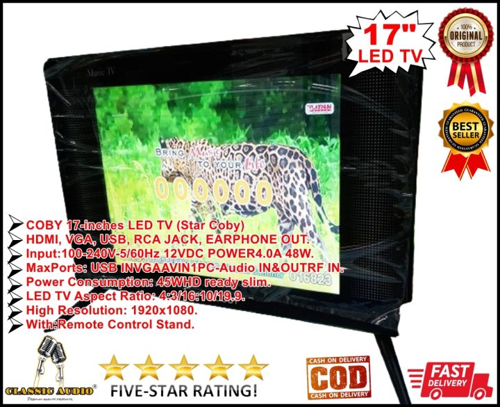 SUPER HIGH PERFORMANCE STAR COBY LED TV 17-inches Super Heavy Duty ...