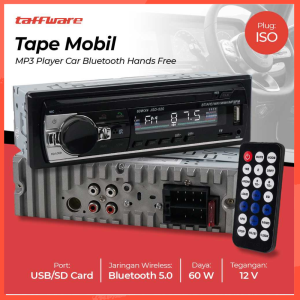COD Taffware Tape Mobil Audio MP3 Player Car Bluetooth Hands Free - JSD520 / Tip Tep Tape mobil bluetooth full super bass truk ayla mp3 ac dc avanza grand max canter type g 12 volt single din layer charger / mp3 audio mobil player bluetooth carry futura