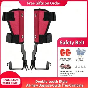Adjustable Tree Climbing Safety Belt Tool Set Tree Climbing Paw Tool Climbing Harness Adjustable Safety Belt 300KG bear