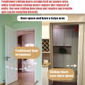 6mm PVC Accordion Sliding Door  Folding Door Suitable For Kitchen Bathroom Sliding Door household Partition Track Door Simple Door easy to install. 
