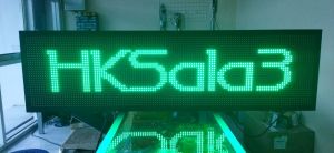 Running Text Hijau 40x140cm Wifi Outdoor