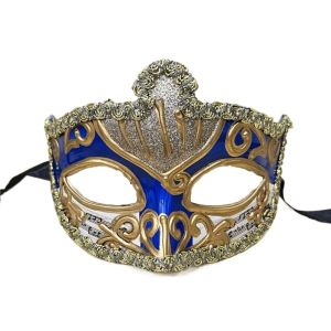 GIORGIONE Party Cosplay Props Halloween s Half Face Plastic Venice Personality Carnival Costume Props Glitter Dancer