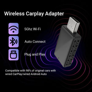 Car Android Wireless Adapter supports Carplay and Android Auto 2-in-1 Apple Car Wireless Carplay and Android Auto Adapter