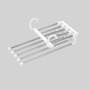 Folding Pants Rack 5-in-1 Multifunctional Multi-layer Pants Hanger Household Storage Tool Pants Hanger