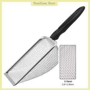 [PureZone] Pet Cleaning Tools Stainless Steel Feces Shovel Net Cat Litter Shovel Reptiles Lizard Sand Shovel Mesh Screen Fecal Spoon
