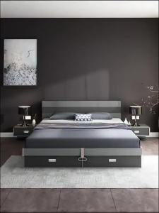 【 Pre order 】 Wooden Moon Nordic Tatami Master 1.8m Double Modern Simple Princess Wedding Bed Bedroom