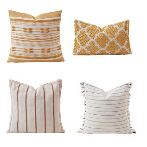 Artisanal White Crocheted Cushions Cover Featurings Motifs Ideal For Modern Farmhouses Interior Styling Pillowcase