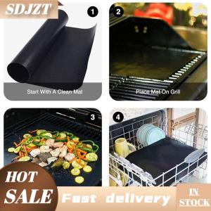 SDJZT Tái sử dụng không dính BBQ nướng mat nướng thịt nướng lót công cụ nhà bếp