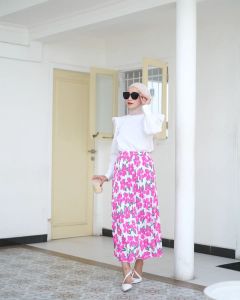 [ROK PANJANG] SKIRT MOTIF DAISY BAHAN HYGET PREMIUM - Rok Panjang Wanita Korean Style Rok Rempel OOTD Korea Rok Polos Panjang Rok Dewasa Terbaru Skirt Remaja Terlaris Rok Lipit Murah Span Wanita Outfit Hangout Hijaber Bawahan Wanita Rok Skirt Murah Berkua