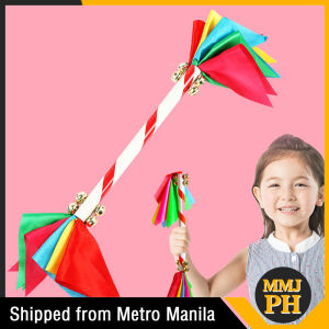 1pcs 20cm Double Head Gymnastics Colorful Flower Stick Cheerleader Flower Stick Dance Props