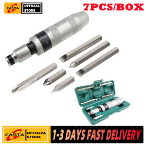 【COD + local seller】7PCS Professional Portable Impact Driver Screwdriver For Loosening Frozen Bolts And Stubborn Fasteners With Non-Slip Handle