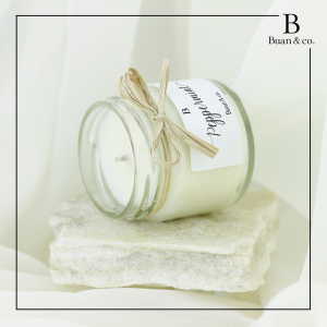 Buan & co. Peppermint Scent Jammy Jar Soy Blended Premium Scented Candles