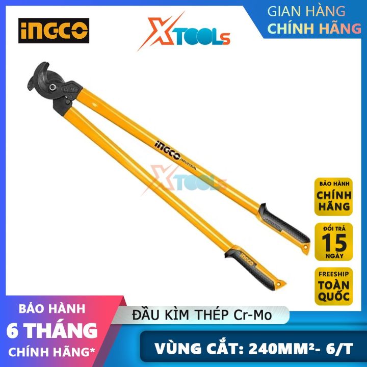 Kìm cắt cáp điện 24'' HCCB20124 INGCO, kềm cắt cáp thép Cr-Mo siêu cứng ...