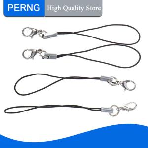 [PERNG] Tehe 10pcs lanyard พวงกุญแจสำหรับ USB Flash Drive สายคล้องคอสีดำ