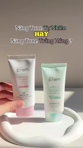 Kem chống nắng vật lý kiềm dầu Make P:rem Hoá Học Nâng Tone Kiềm Dầu UV Defense Me SPF50+ PA+++