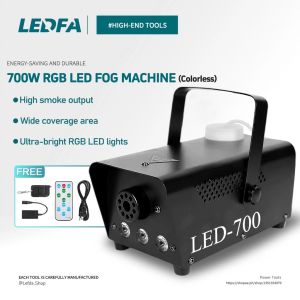 700W Smoke Fog Machine Stage FoggerRGB LED  Dj Equipment Remote Control Fog Machine Pump SmOke Machine Atomizer
