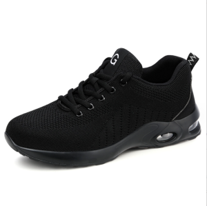 Brand GenGeGo (Cash on Delivery) Labor Protection Shoes Mens Fashion Sneakers Breathable Black Safety Shoes Steel Toe Mesh Sports Running Shoes Air Cushion