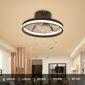 [YJ] Spot modern style smart ceiling fan light creative study bedroom dinner 3 colors with remote control LED，light fan chandelier ，chandelier ceiling sala，electricfan