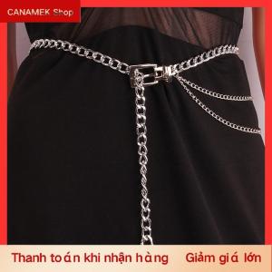 CS Nhiều Lớp Kim Loại Thắt Lưng Chuỗi Cho Phụ Nữ Dây Thắt Lưng Dài Tua Eo Chuỗi Ăn Mặc Quần Jean Thắt Lưng Phụ Nữ Dây Thắt Lưng Thắt Lưng Phụ Nữ Cơ Thể Chuỗi