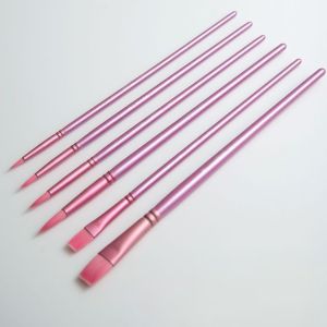GONUUWGL 4/6pcs soft hair Painting Brush Set Professional Different Shape Art Paint Brushes Multifunctional Nylon Watercolor Drawing Brushes Student