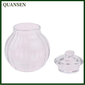 QUANSEN 1:12 Dollhouse Miniature Round Bottle Candy Jar Mini Candy Bottle Model
