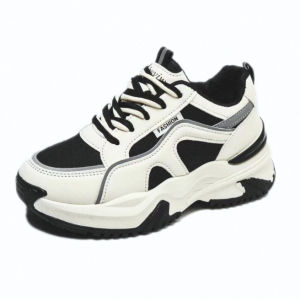 Sepatu Wanita Sneakers olahraga Casual Sport Trendy  White Shoes Sport High kets Hak Tinggi olahraga 2 Tali Free Box 7005 PTT