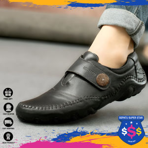 Sepatu Pantofel Pria Kulit Sapi  Cowok Pesta Mewah Undangan Acara Resmi Formal  Fladeo Simple Klasik Santai Pakalolo Crocodille