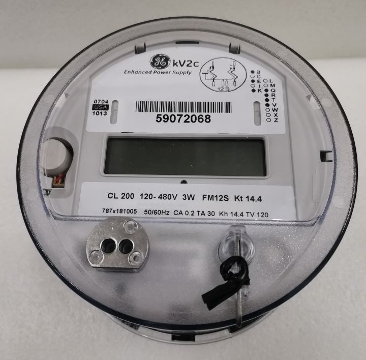 KV2C FM12S KWH Electric Meter ( GE Or Alcara) 200A 3 Phase 3 Wire 120V ...