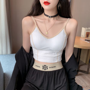 MOMO Women Korean U back bra with padded Sports bra yoga Backless bralette