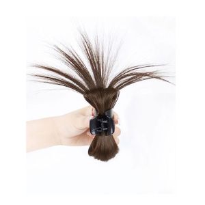 LEKGAVD Đơn giản Chất lượng cao Ngọt ngào Thẳng Túi buộc Tóc đầu Tổ gà Bé gái Nữ Giả Búi Tóc tổng hợp Tóc giả đầu tròn Tóc giả vuốt tóc Tóc nối búi tóc Kẹp tóc búi Búi Tóc lộn xộn