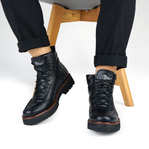 BISMA BLACK |ManNeedMe x RAN| Sepatu Boots Pria Casual Boot Cowok