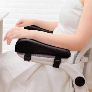 TIMES LORD 1Pair Soft Chair Armrest Pad Comfortable Non-Slip Chair Elbow Pillows Pad Support Arm Rest with Adjustable Straps Chair Armrest Cushion Office Chair