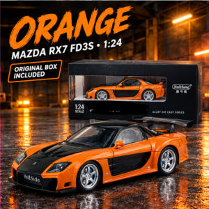 🇲🇾 LJS1 RX-7 FD3S Fortune 1:24 Modified JDM Street Car Alloy Diecast Scale Model Pullback Sound & Light