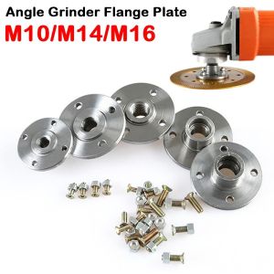 NOBLELYN M10/M14/M16 Angle Grinder Flange Plate Round Plate Metal Grinder Disc Backing Plate Disc Positioning Cutting Disc Flange Angle Grinder Accessories