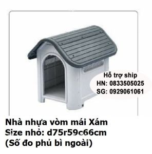 Nhà cho chó mèo ở - NHÀ NHỰA MÁI VÒM (có 2 loại) nhà chó mèo nhỏ / nhà ở cho thú cưng/ nhà nhựa thú cưng / nhà nuôi chó / nhà mèo / nhà chó / lồng nuôi chó / lồng nhốt chó / nhà nhốt chó / chuồng chó bằng nhựa