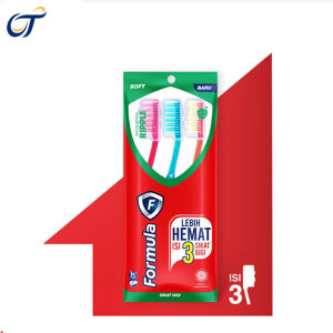 Sikat Gigi Formula Ripple Diomond Trendy Kemasan Hemat Isi 3 Pcs