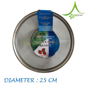 Saringan Ayakan Tirisan Strainer / Saringan Mangkok Serbaguna 22 25 28