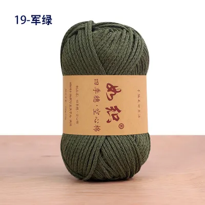 100g Hollow Cotton Scarf Thread for DIY Hook Bag Handmade Woven Bag Hat Blanket Yarn