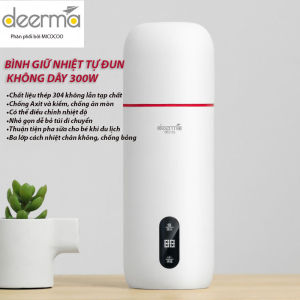 Bình giữ nhiệt tự đun không dây thép 304 chống axit và kiềm chống ăn mòn và chống rỉ sét có hiển thị nhiệt độ chính xác cốc giữ nhiệt an toàn