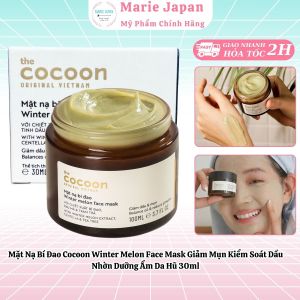 Mặt Nạ Bí Đao Cocoon Winter Melon Face Mask Giảm Mụn Kiểm Soát Dầu Nhờn Dưỡng Ẩm Da Hũ 30ml