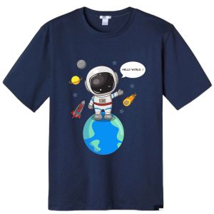 PVJ - Kaos Anak Karakter Astronot Space World Laki-laki dan Perempuan